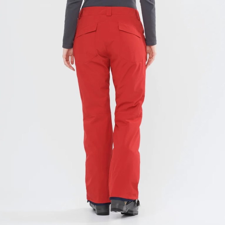 Salomon Edge Women's Ski Pants Red | CA 5L84